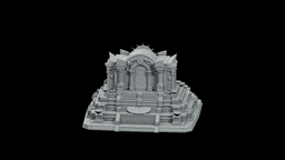 Oracle Temple of Seven Steps STL - Printable Fantasy Sacred Architecture 3d model