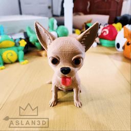 Chihuahua By Colors 3d model
