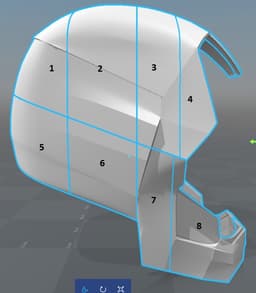 Iron Man Mark 46 Helmet (Captain America Civil War) 3d model