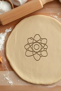 Atom Cookie Cutter, Biscuit Cutter 3d model