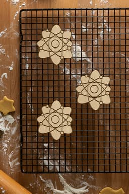 Atom Cookie Cutter, Biscuit Cutter 3d model