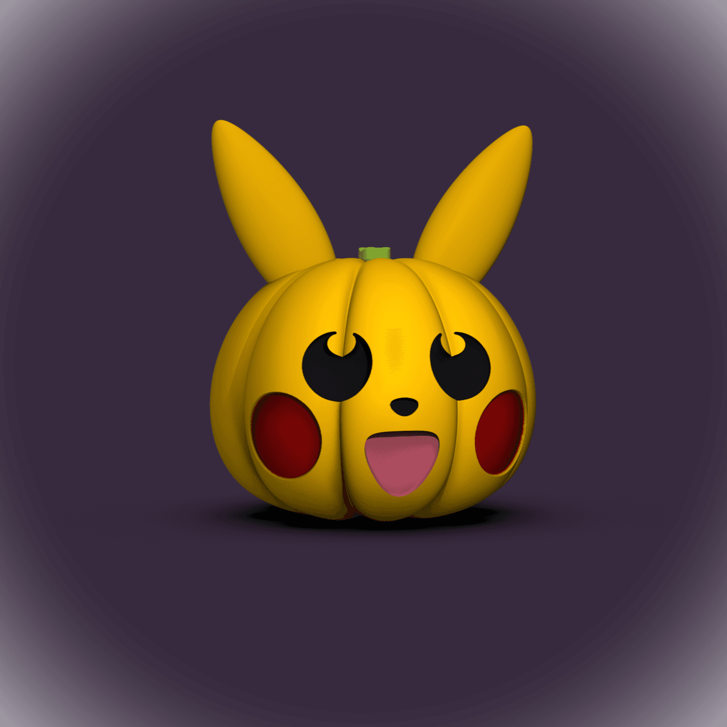 Pika Pumpkin (+Bambu 3mf files) 3d model