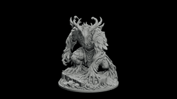 Rootbound Leshy Sentinel STL - Forest Guardian Printable Statue 3d model