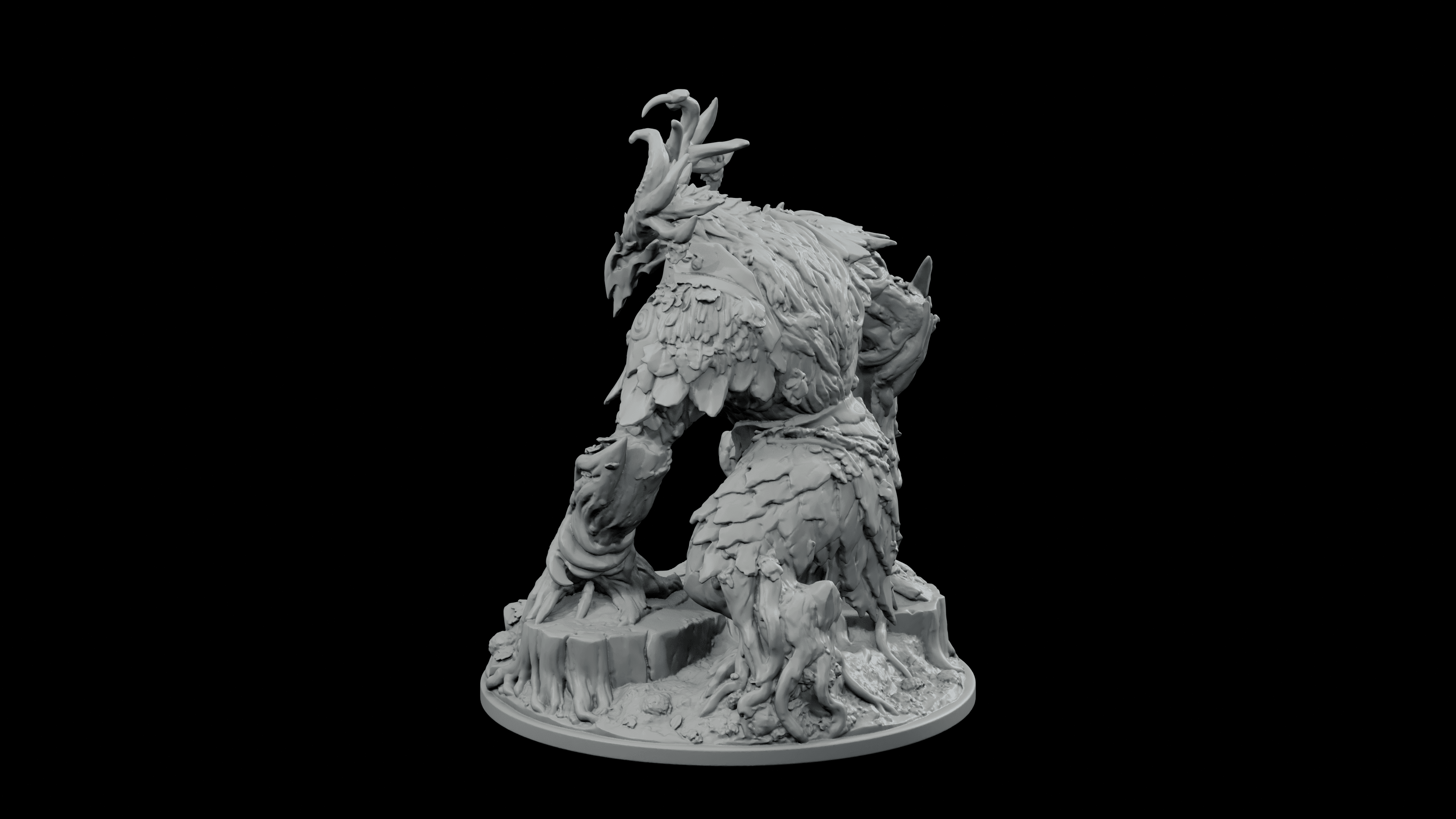 Rootbound Leshy Sentinel STL - Forest Guardian Printable Statue 3d model