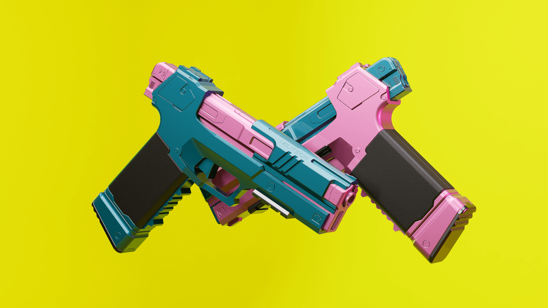 CYBERPUNK EDGERUNNERS REBECCA OMAHA MILITECH GUN 3D FILES 3d model
