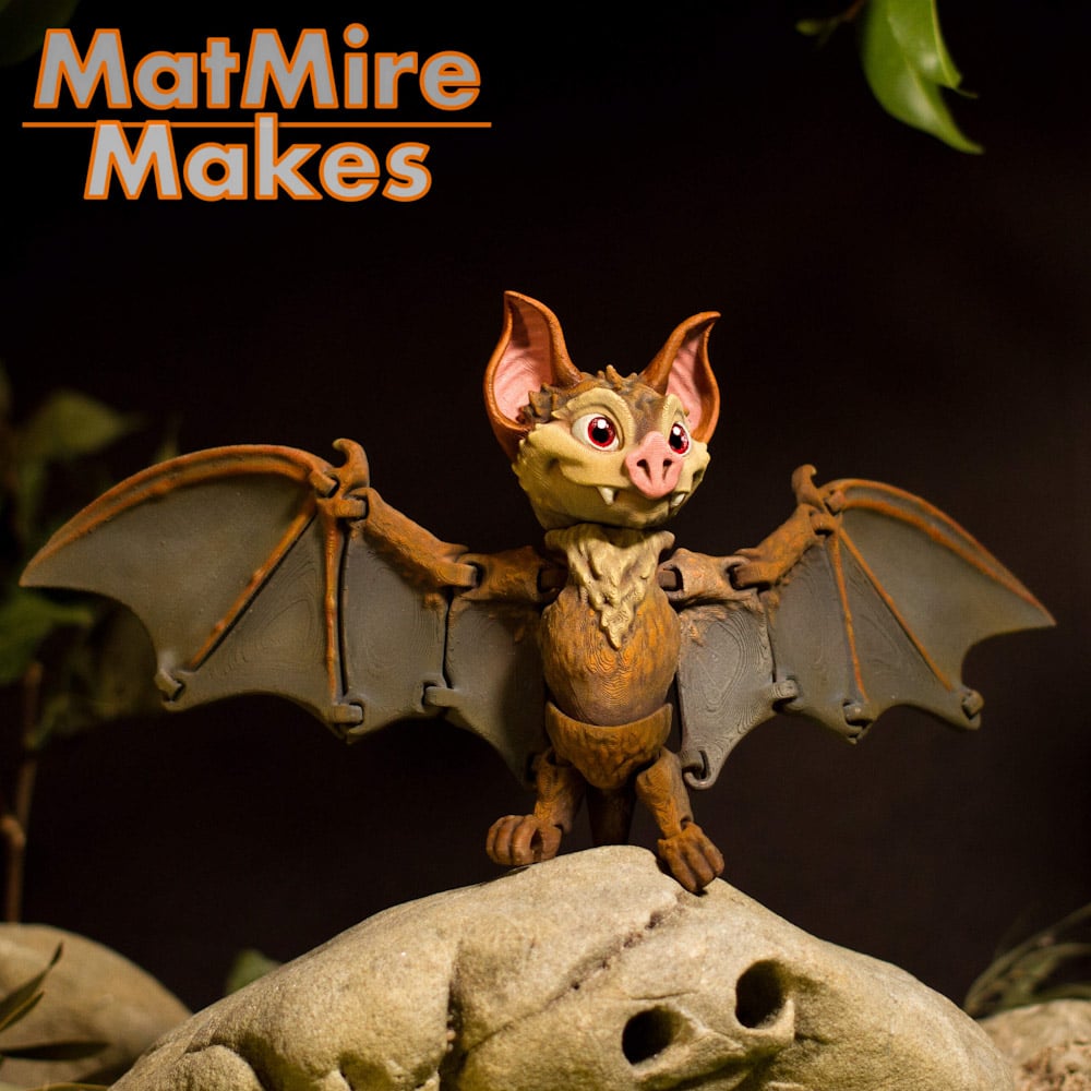 Bat- Articulated Figure 3d model