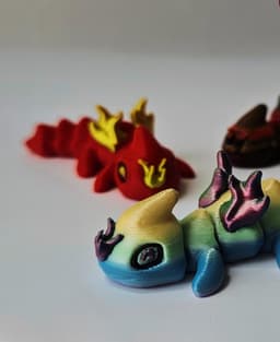 Wiggleflame Dragon - Flexi 3d model