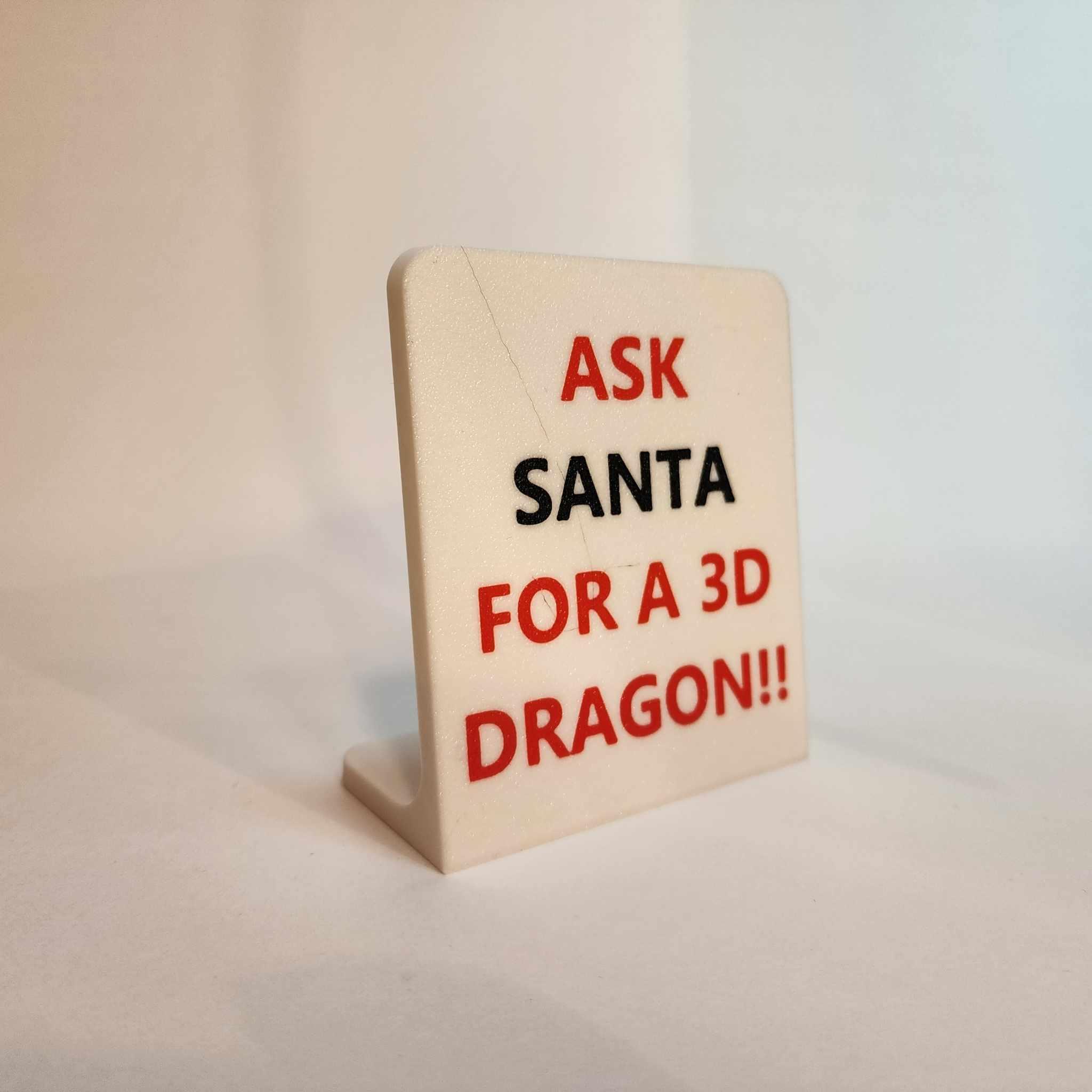 Ask Santa for a 3D dragon!! 3d model