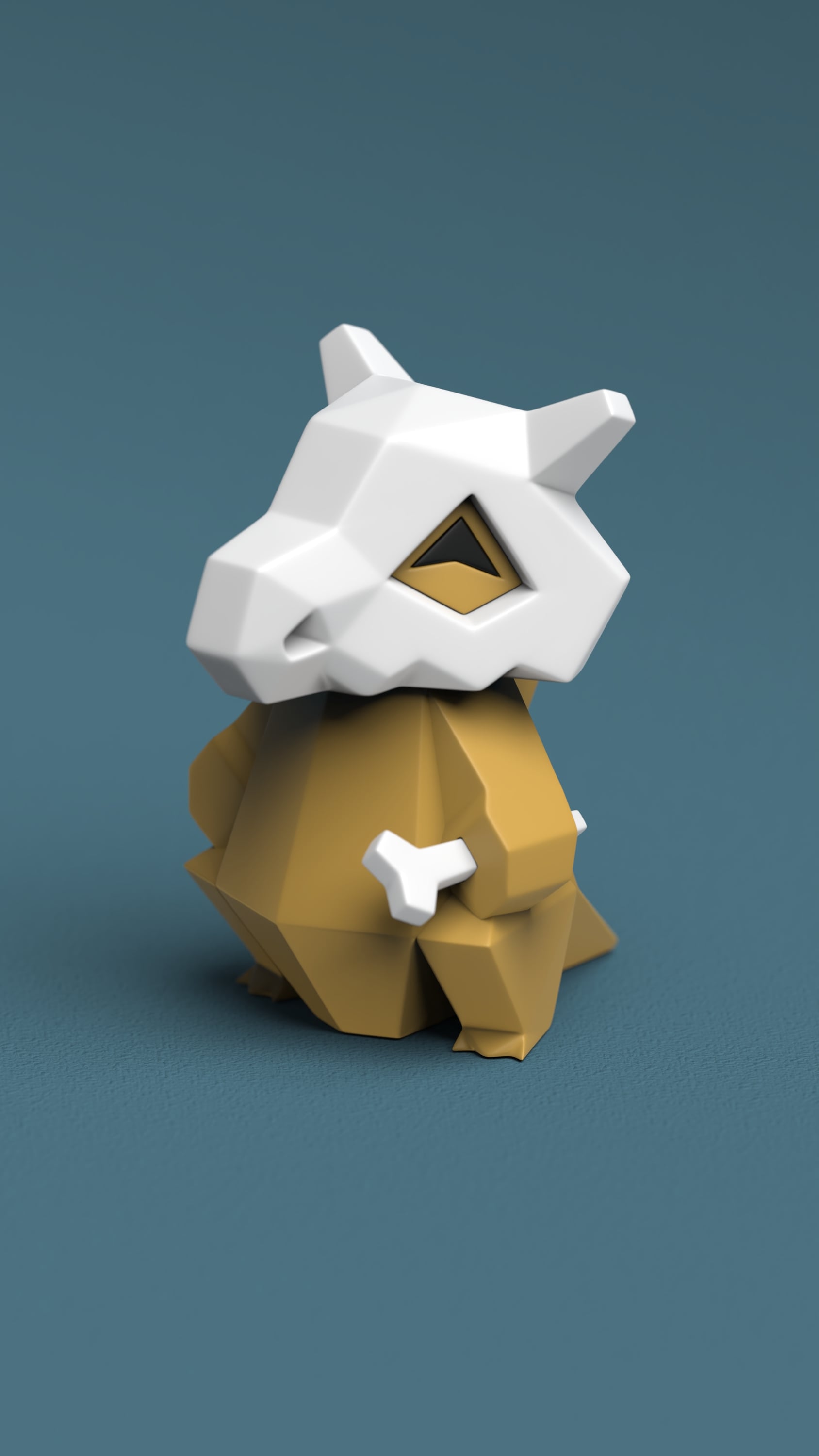 Low-poly Cubone 3d model