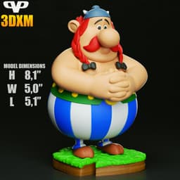Obelix Chibi STL for 3D Printing ChibiSTL 3DXM 3d model