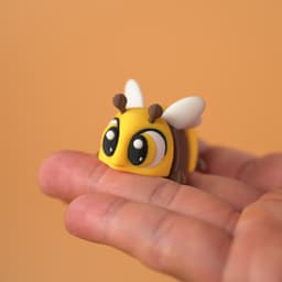 Flexi Articulated Bumblebee and Beehive 3d model
