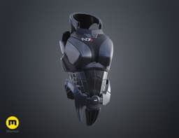 N7 Female Shepard Armor - Mass Effect 3d model