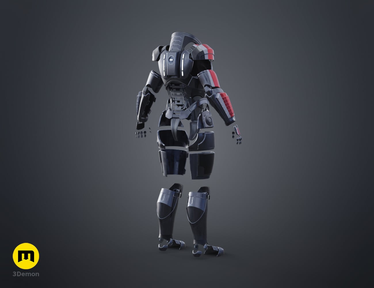 N7 Female Shepard Armor - Mass Effect 3d model
