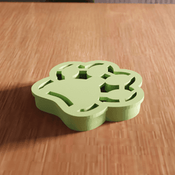 Animal Paw Print Cookie Cutter Stamp Utensil 3d model