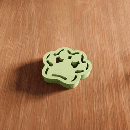 Animal Paw Print Cookie Cutter Stamp Utensil 3d model