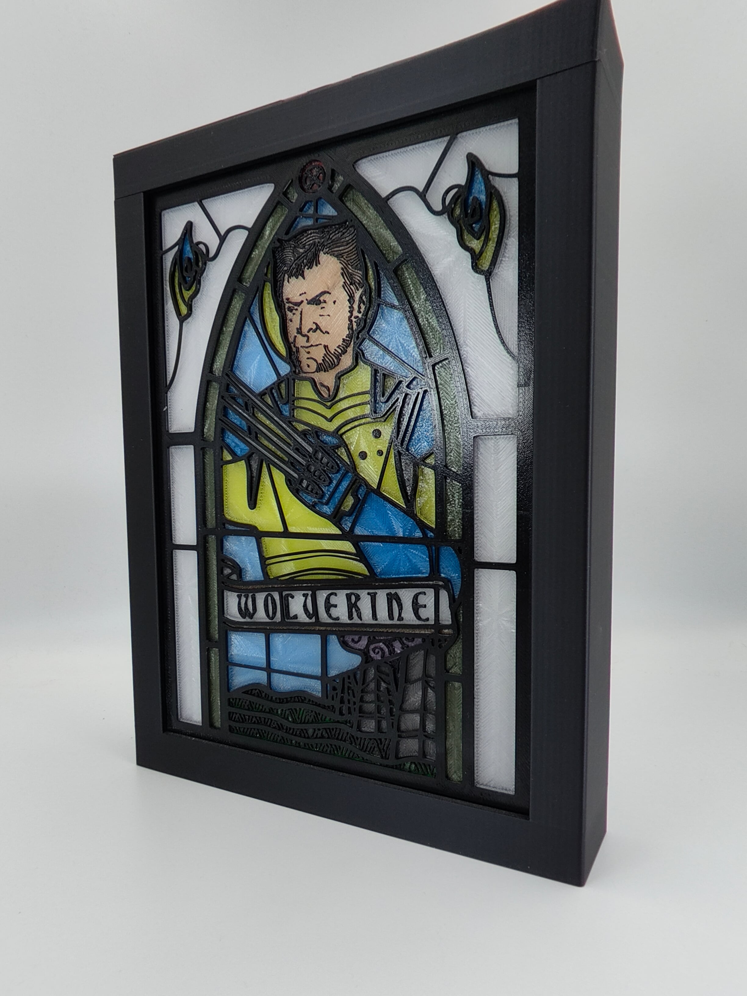 Wolverine Stained Glass Light Box 3d model