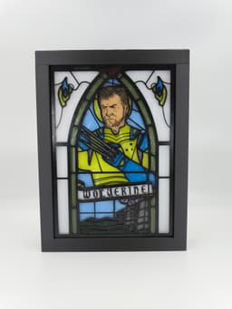 Wolverine Stained Glass Light Box 3d model