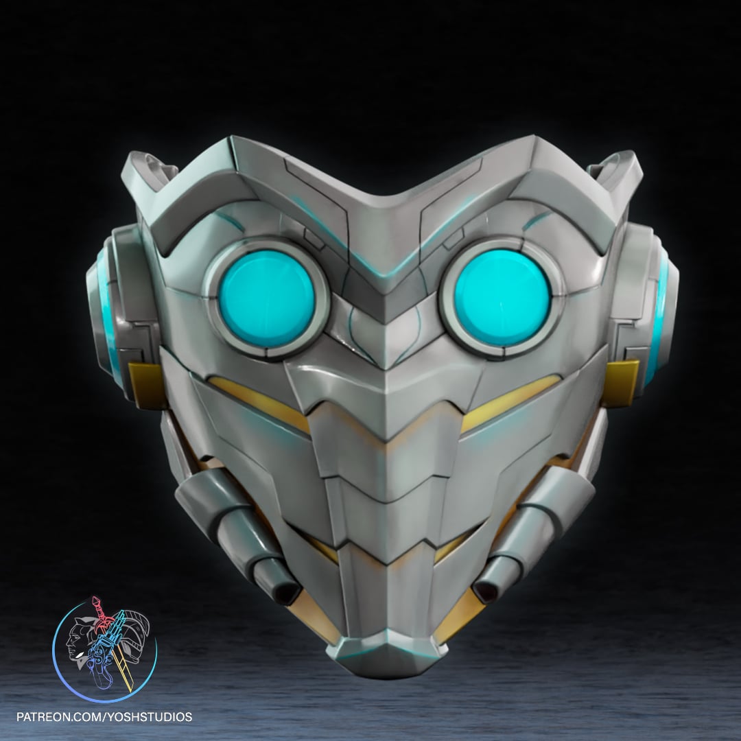 Marvel Rivals Star Lord Helmet 3D Printer STL File 3d model