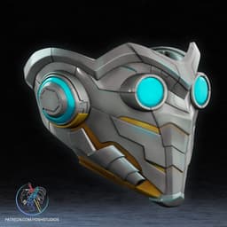 Marvel Rivals Star Lord Helmet 3D Printer STL File 3d model