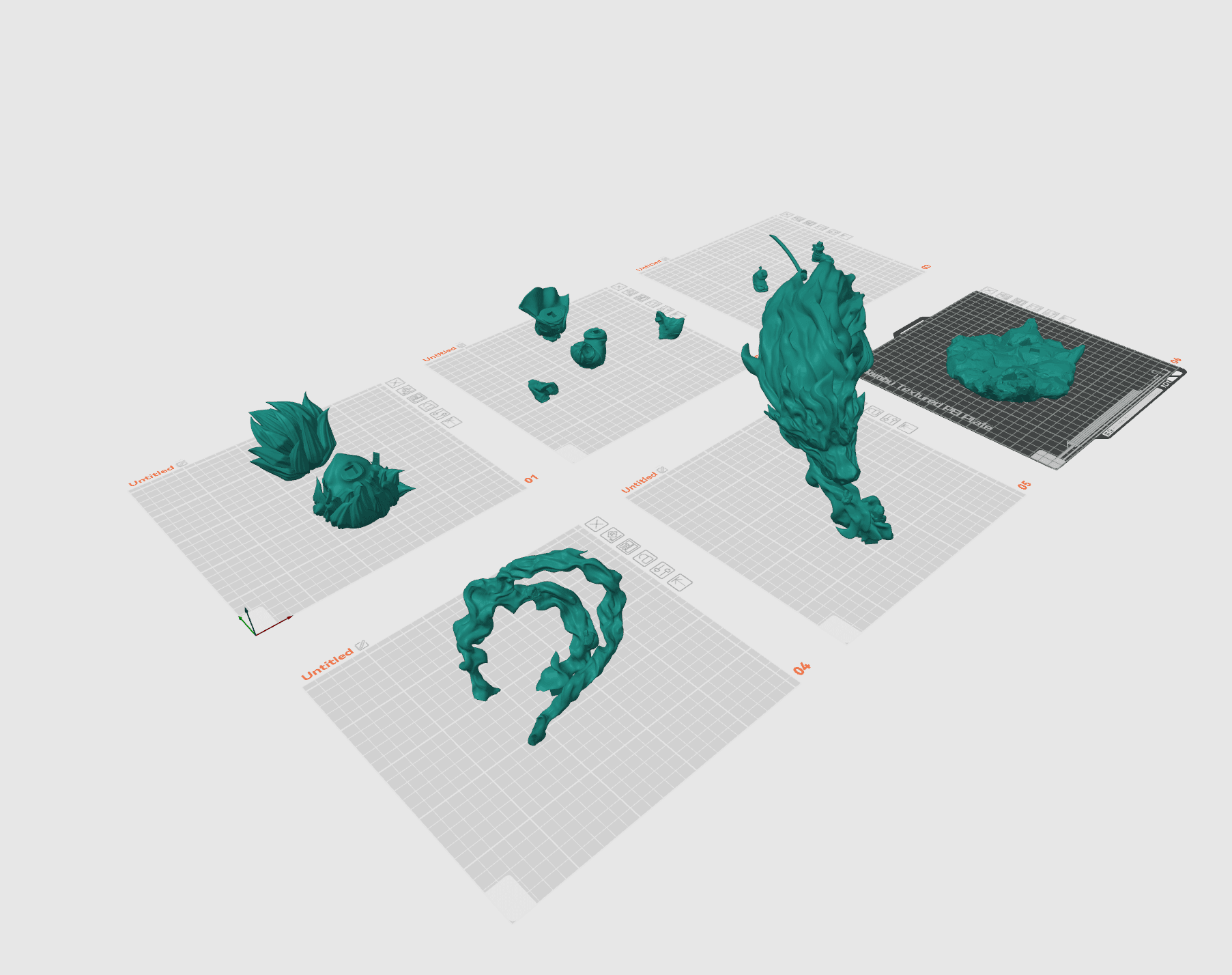 Fire Spirit Swordsman 3D Printer File STL 3d model