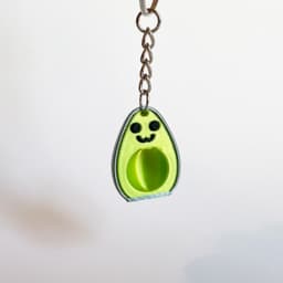 Friendship / Love Avocado Cute keychain 3d model