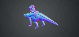 SADDLED KAPRO 3d model