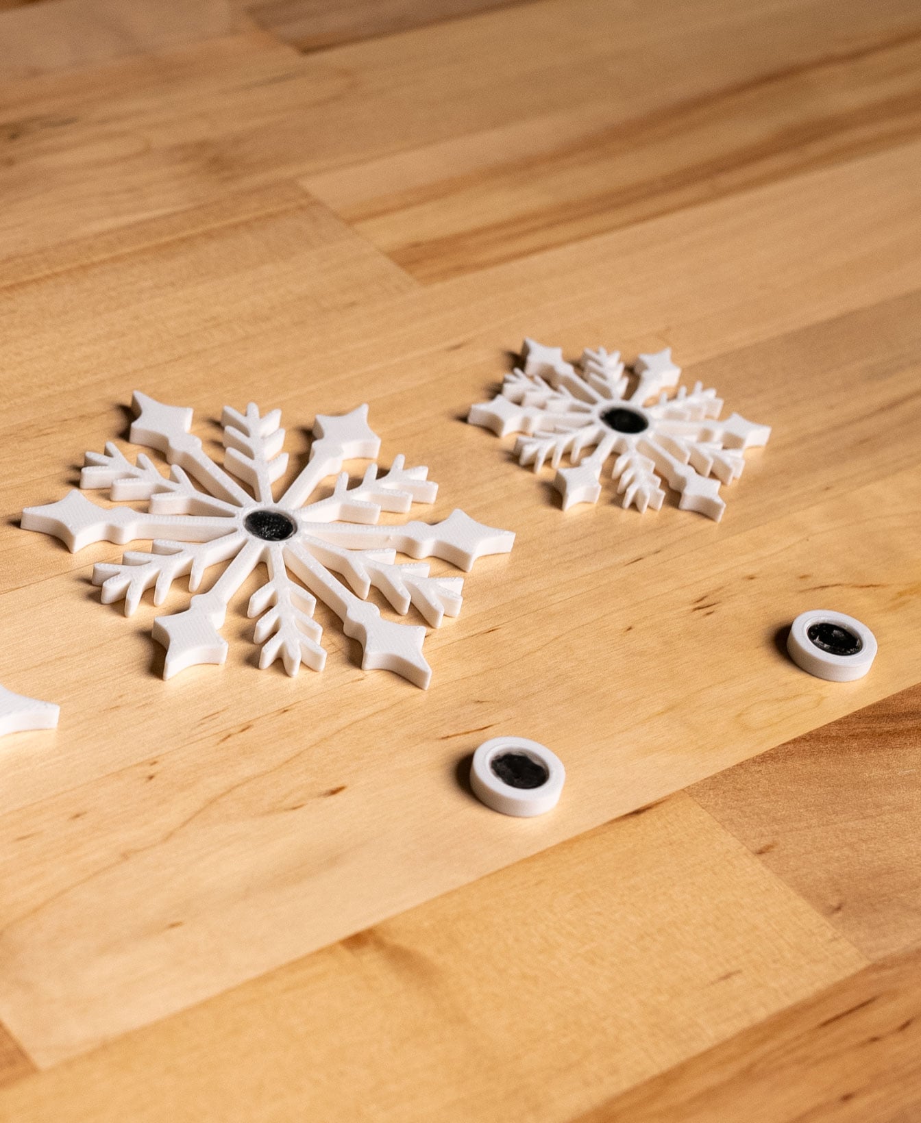 Snowflake Lamp Shade Magnets 3d model