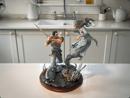 Geralt vs Noonwraith Scene 3d model