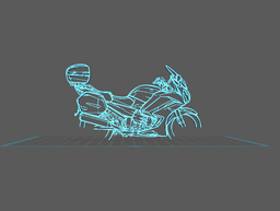 Yamaha - FRJ 1300 Wall Art 3d model