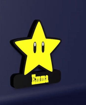 Super Mario Star - LED Strip compatible 3d model