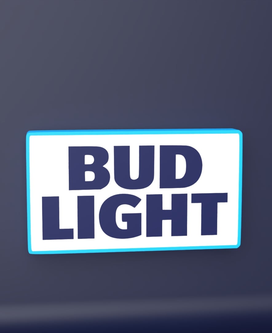 Bud Light - LED Strip compatible 3d model