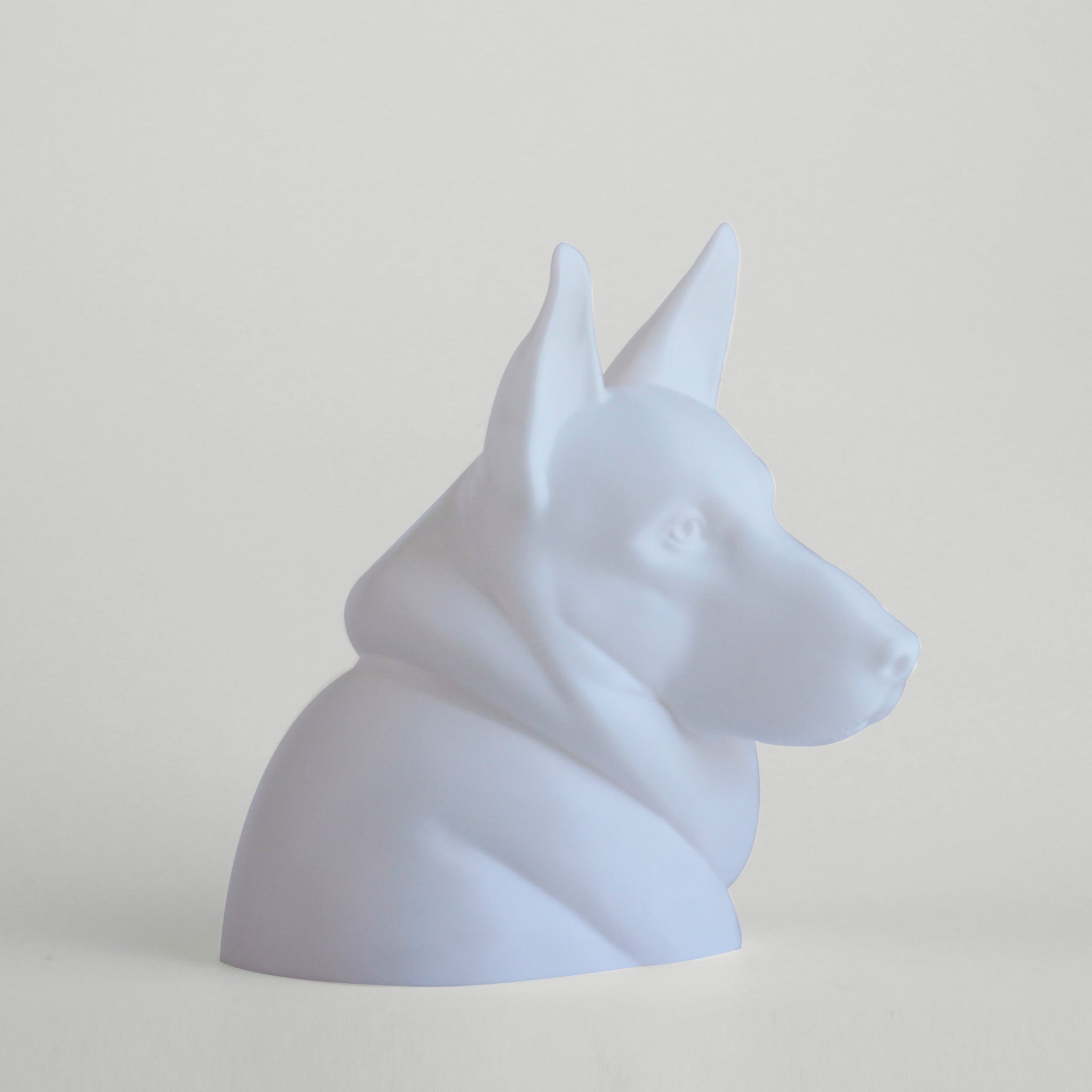 German Shepherd Bust Sculpture 3d model