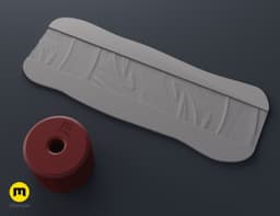 Texture Rollers Leather middle #16 3d model