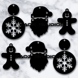 gingerbread earring bundle.stl 3d model
