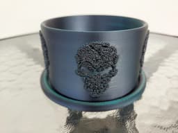 Fuzzy Skull Planter Set 3d model
