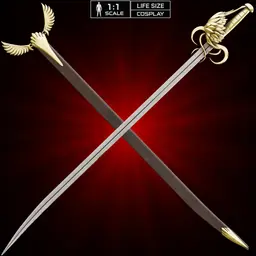 GRIFFITH RAPIER ULTIMATE BUNDLE life size cosplay - Berserk Fan Art STL 3d model