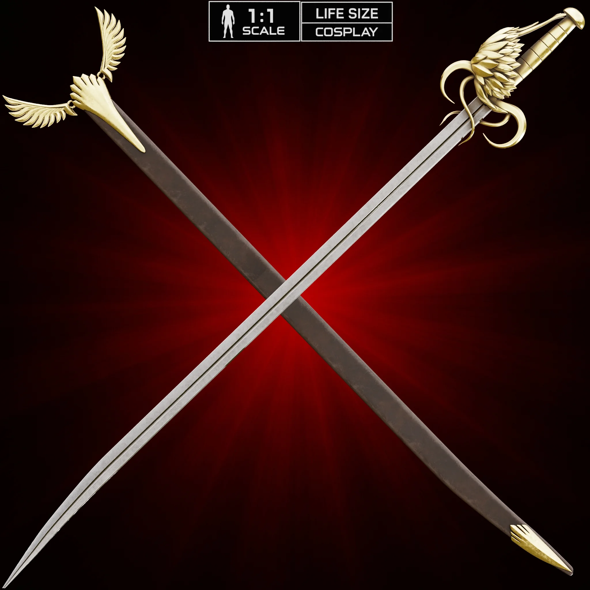 GRIFFITH RAPIER ULTIMATE BUNDLE life size cosplay - Berserk Fan Art STL 3d model