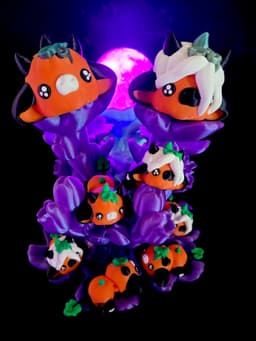 Pumpkin Cow and Highland Cow *Commercial Version* 3d model