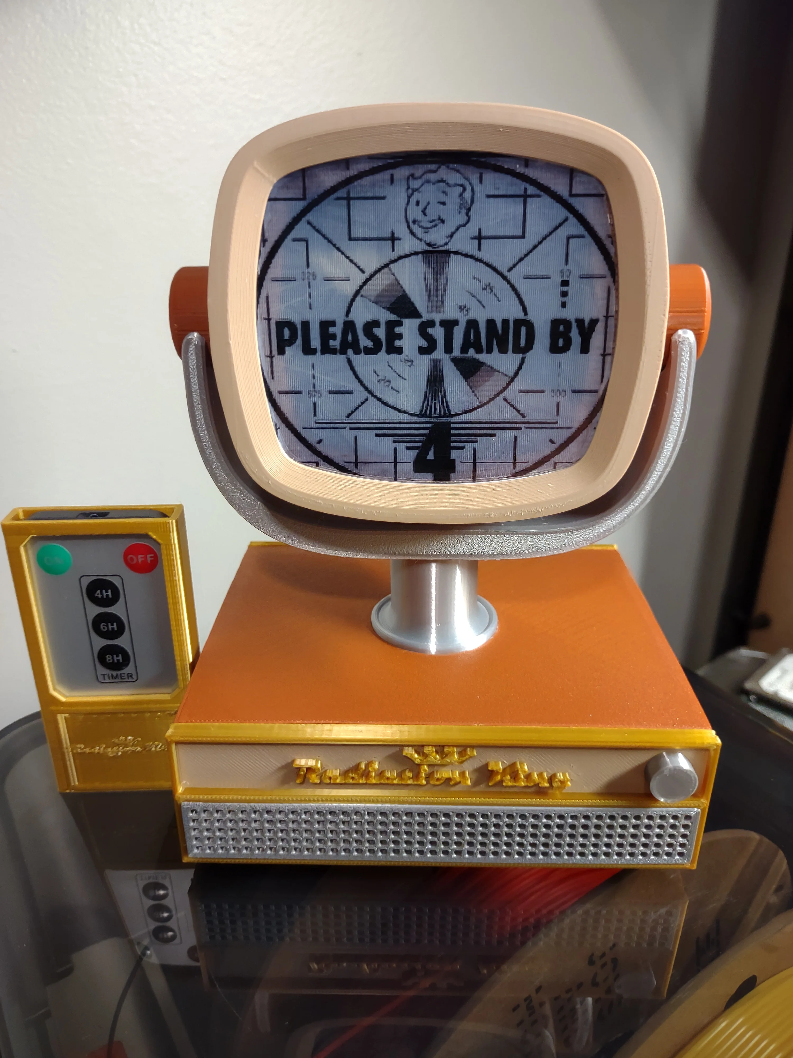 Fallout Radiation King TV Raspberry Pi 4/5 Case. 3d model