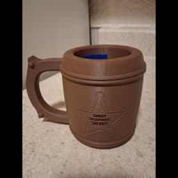 Sunset Sarsaparilla Sheriff Can Holder 3d model