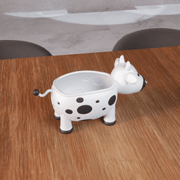 Cute Cow Decorative Desktop Organizer Storage 3d model