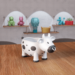 Cute Cow Decorative Desktop Organizer Storage 3d model