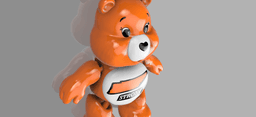 Tennessee Strong Care Bear, Relief, Support Bear for Kids or Raising $$ for Victims 3d model