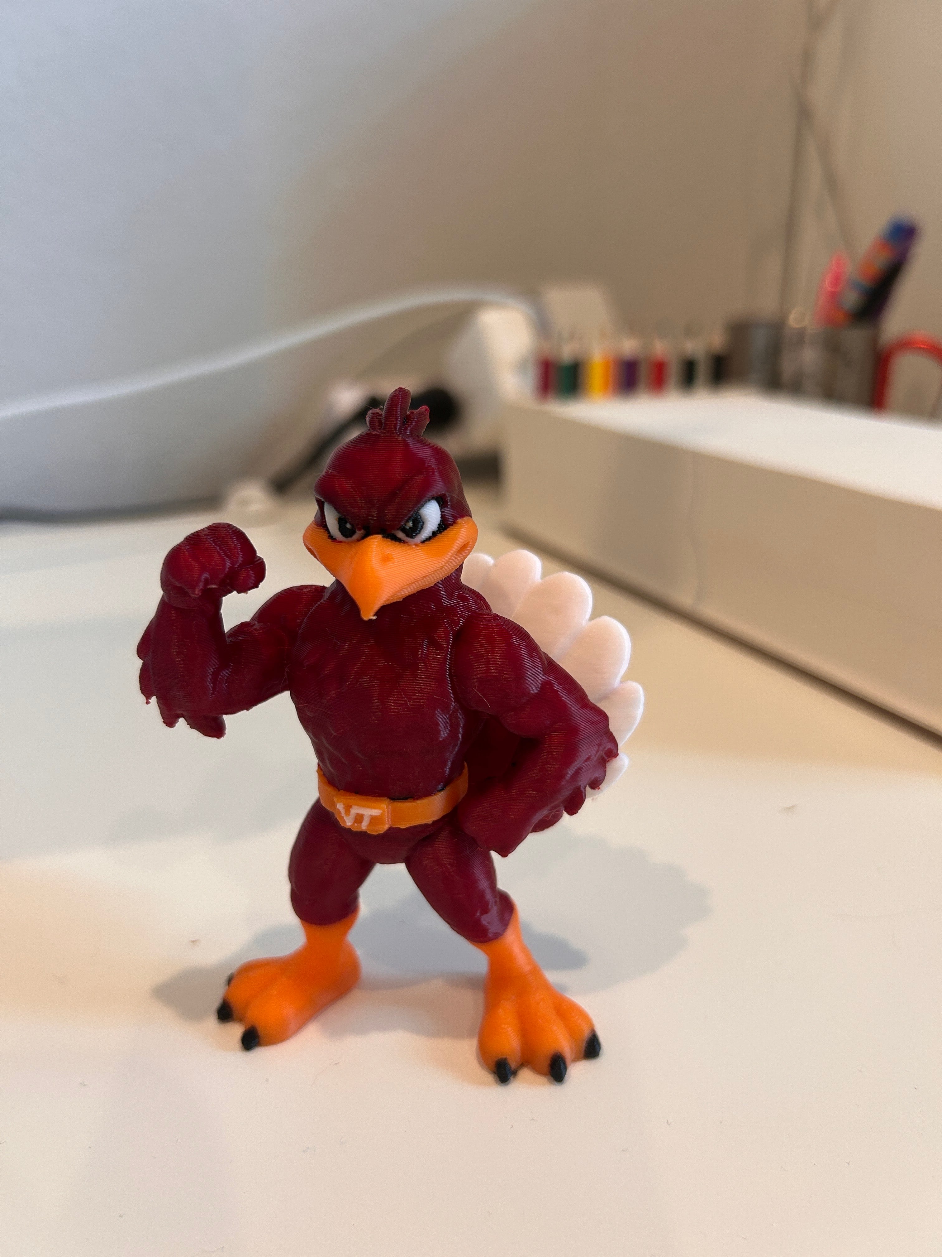 Hokie Bird - Action Figure 1.stl 3d model