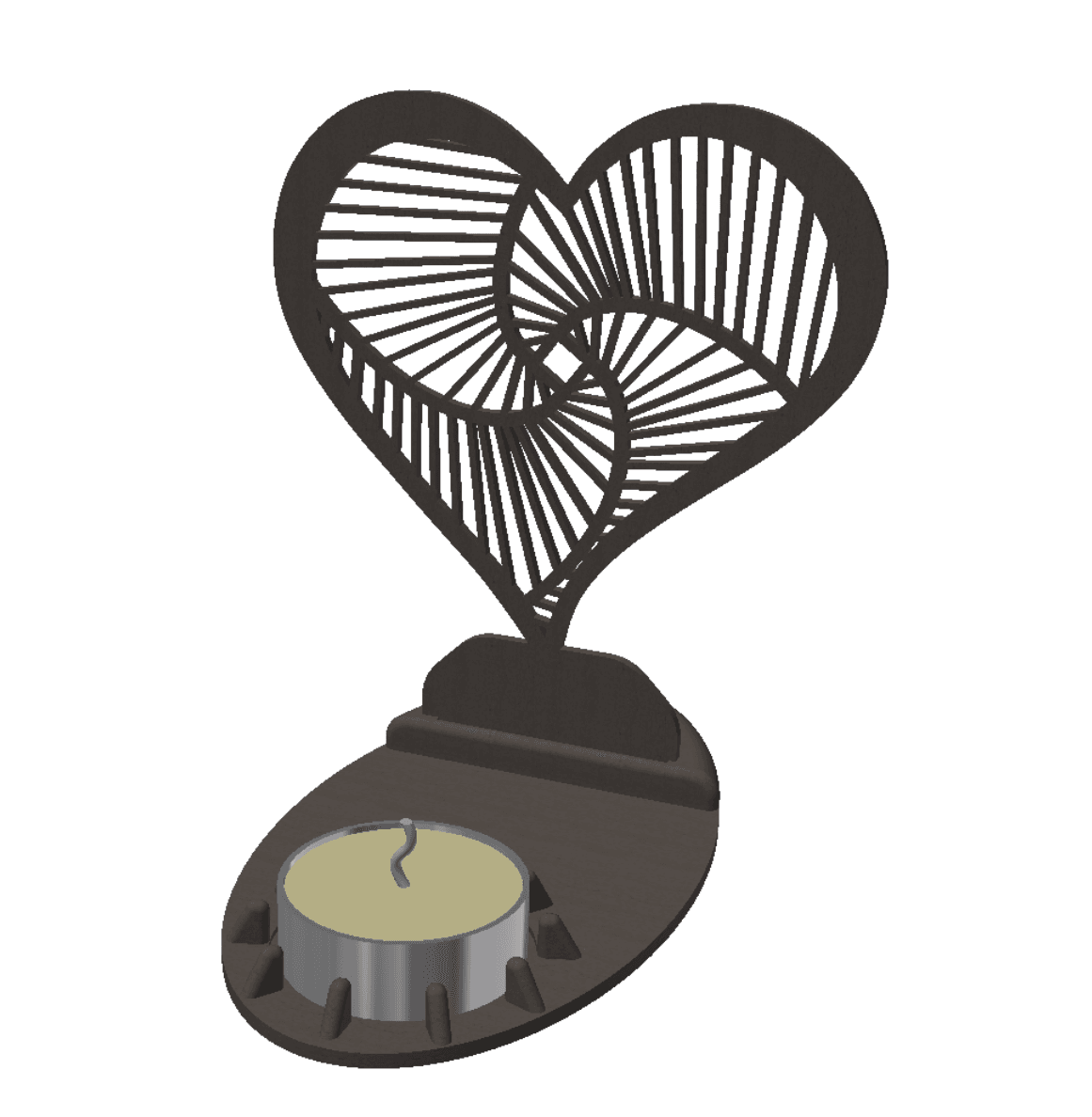 Candle Holder Decoration 3d model