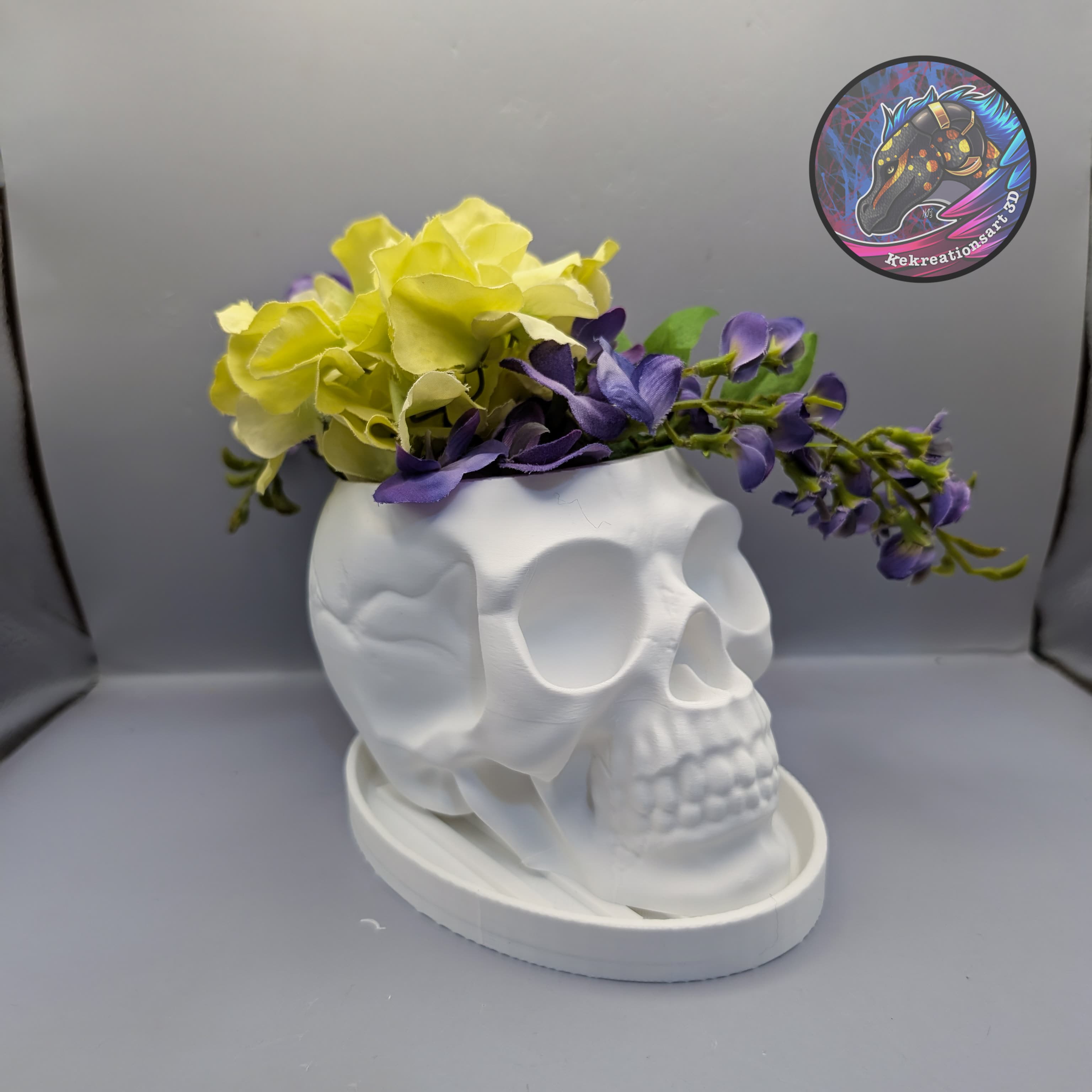 skull planter 3d model