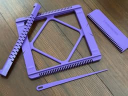 Pocket Loom Weaving Kit 4"x4" 8-dent 3d model