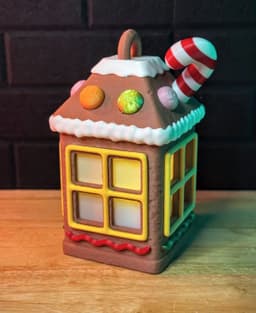 Gingerbread House Lantern 3d model