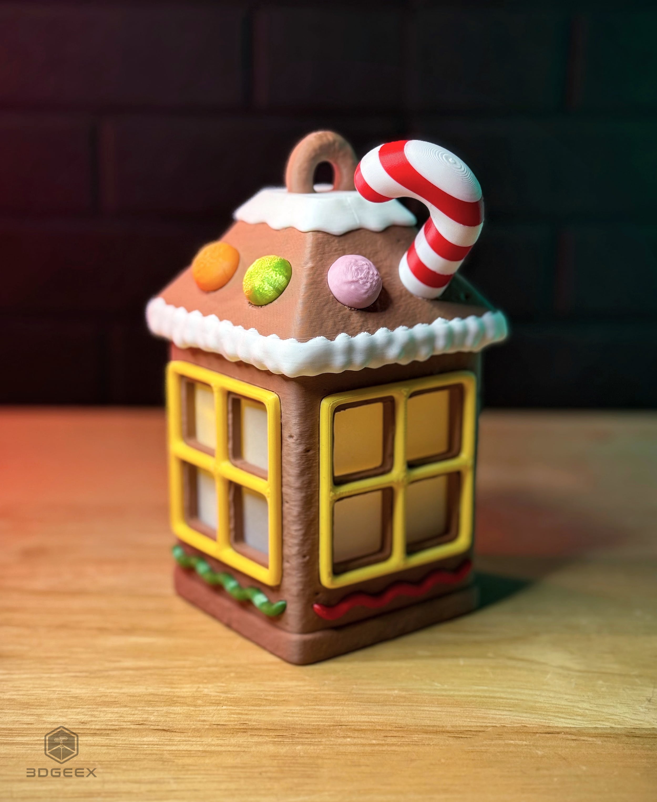 Gingerbread House Lantern 3d model