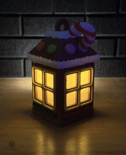 Gingerbread House Lantern 3d model